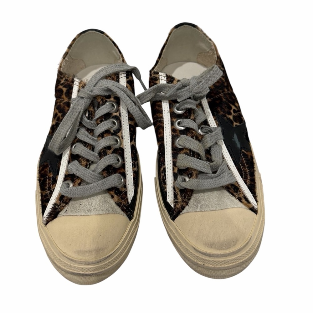 Golden Goose Women's V-STAR-2 Leopard Pony Hair 36 37 BNIB - Picture 13 of 15